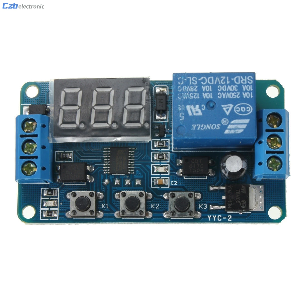 DC 12V LED Digital display Home Automation Delay Relay Trigger Time Circuit Timer Control Cycle Adjustable Switch Module | Электроника
