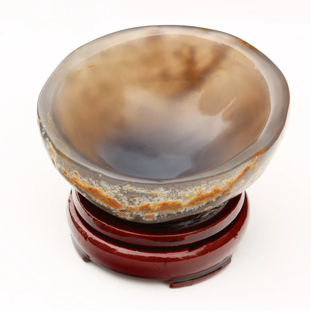 Натуральный агат чаша сырой кварц Азиатский Кристалл минерал нефрит камни