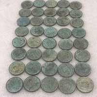 exquisite collection of chinese antiques 40pcs rare copper coins during the qing dynasty and the republic of china
