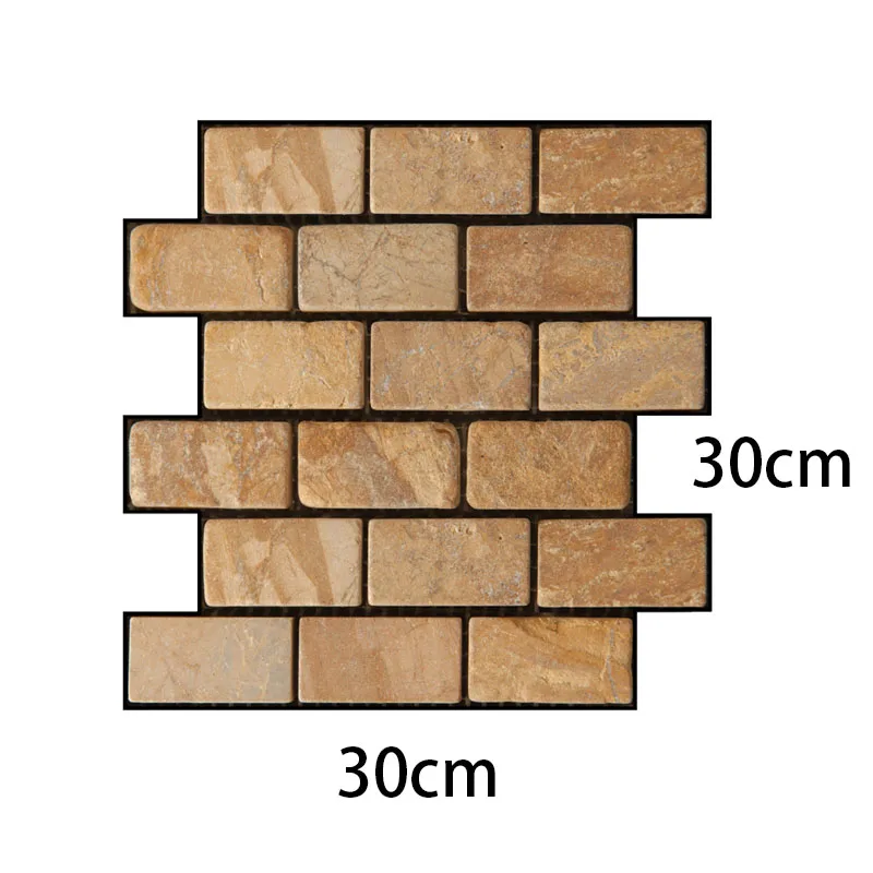 3D текстурированные кирпичные настенные Стикеры стерео пенопластовые обои
