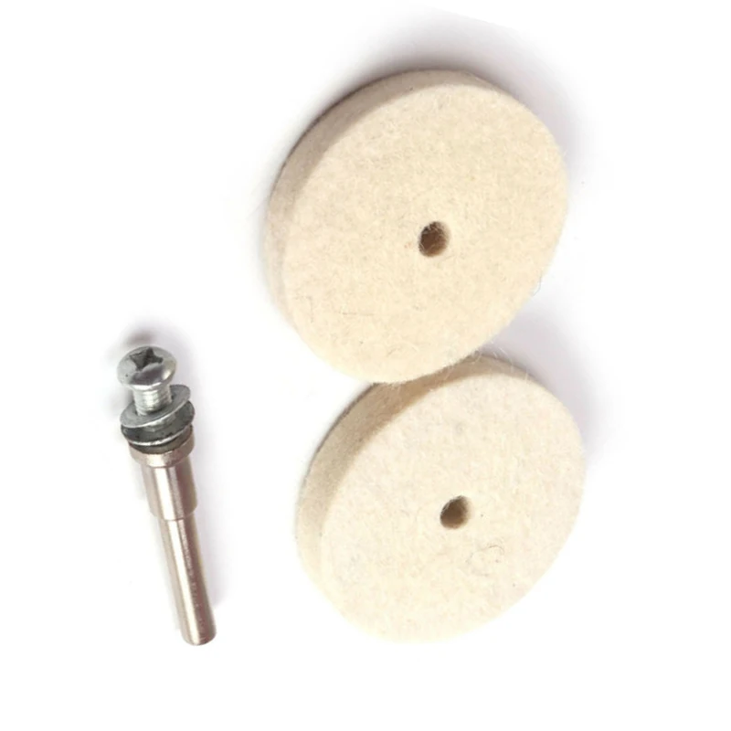 10 шт. 2 дюйма 50 мм шерстяные полировальные подушки угловой шлифовальный станок