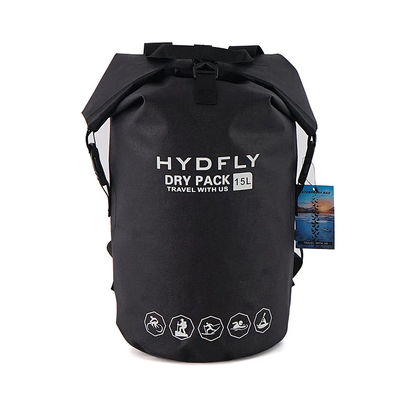 High quality 15L outdoor waterproof backpacking hiking travel water park bag river rafting swim fishing camping | Спорт и