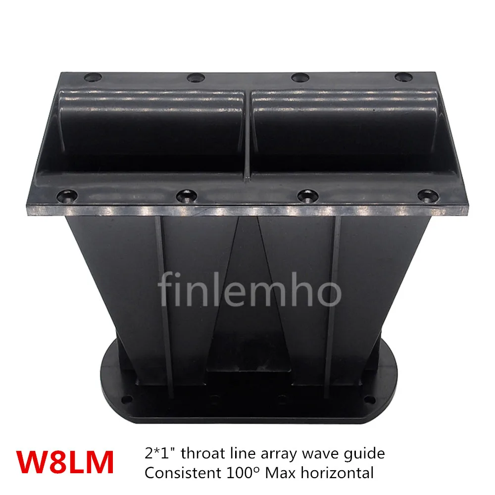 Matriz de Linha Caixa de Áudio Theater para 8 Alto-falante Buzina Garganta Agudo Carro Hifi Home Profissional Endereço Público W8lm 2×1