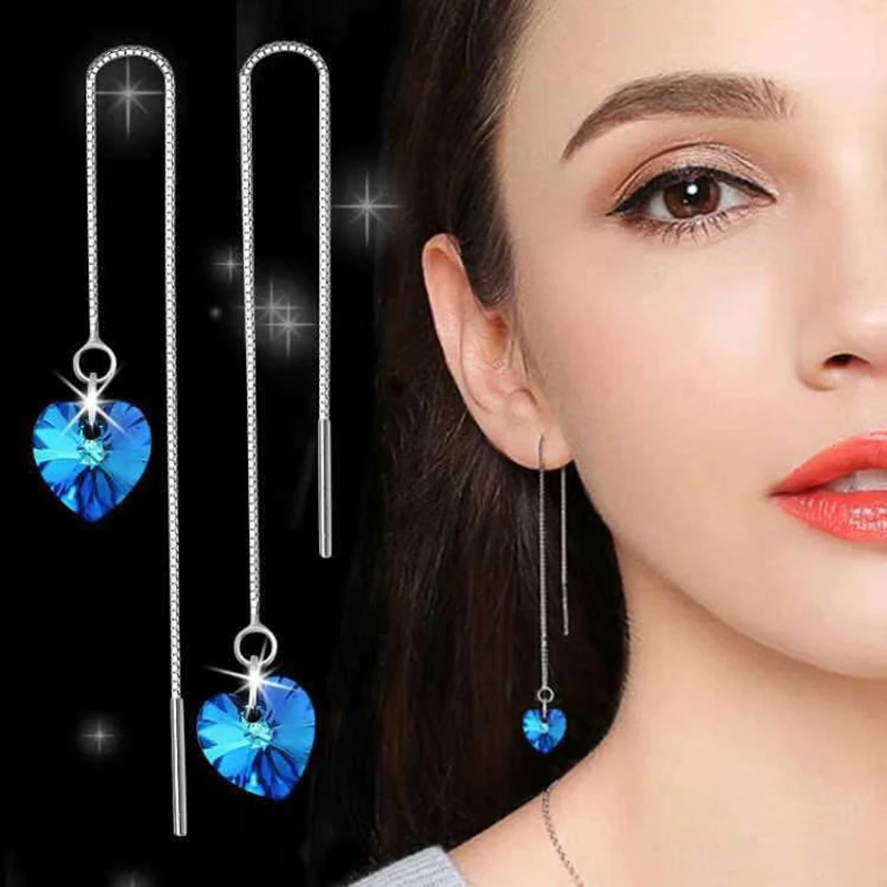 Женские длинные серьги с кисточками большие висячие подвески в форме капли