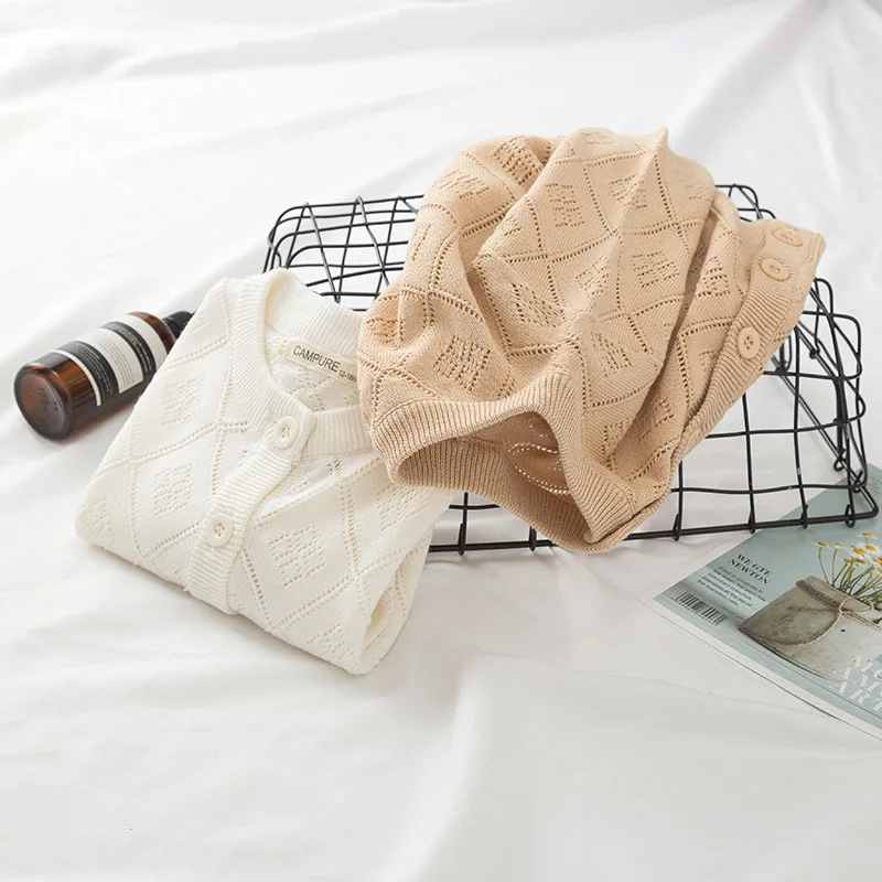 Детские свитера Весенняя одежда для маленьких девочек Кардиган мальчиков