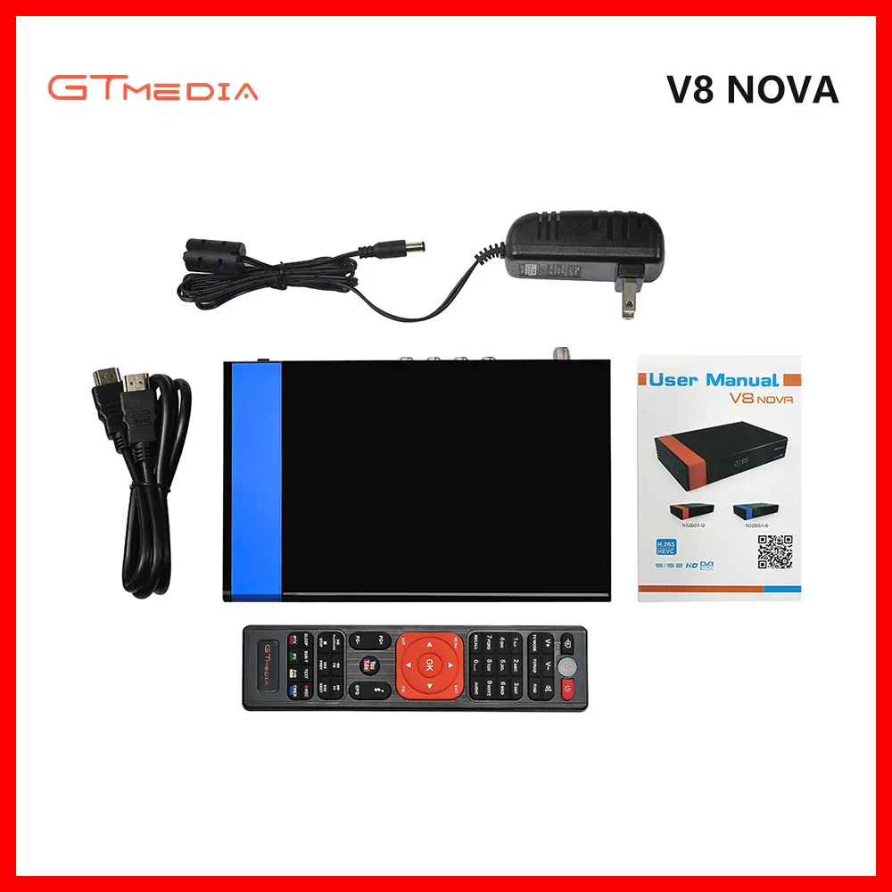 GTMedia V8 NOVA Blue DVB S2 рецептор HD H.265 со встроенным Wi Fi RJ45 поддержка Youtube|Спутниковое ТВ| |