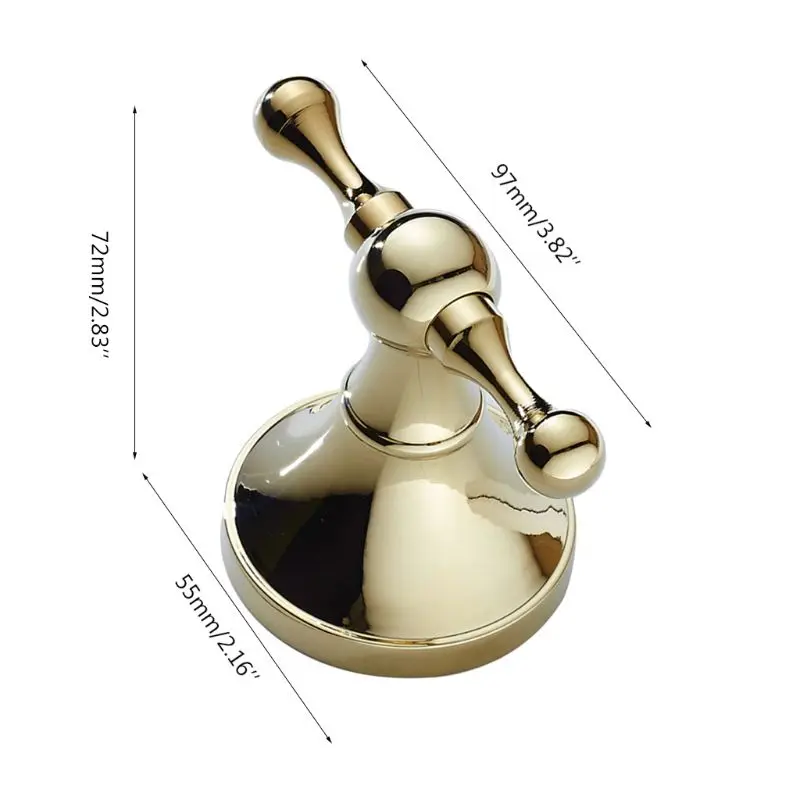 

Modern Round Wall Mounted Door Brass Hook Shower Robe Towel Coat Holder Hanger