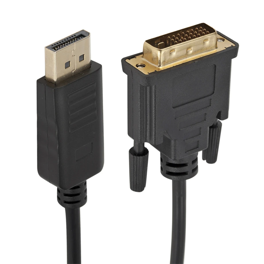 PzzPss DisplayPort DP-DVI Кабель 1 8 м штекер-штекер dvi Соединительный адаптер 1080P 3D для HDTV ПК