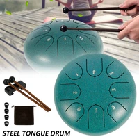 6 inch steel tongue drum set mini hand pan drumsticks tank drums carrying bag percussion tambourine percussion instruments gift