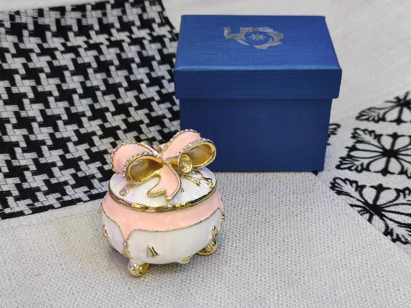 Ring and Necklace Holder Ornament Christmas Xmas Trinket Jewelry Box Gift