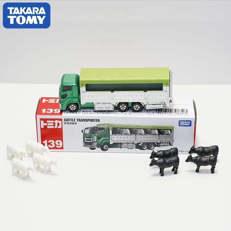 

Takara Tomy Tomica Cattle Transport Truck Alloy Diorama Extension Car Model Collection Miniature Carros NO139 Toys