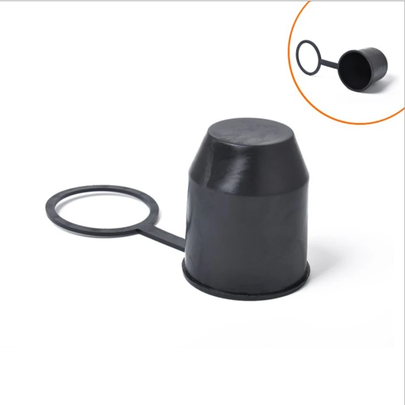 

Black Tow Bar Ball Push-in Type Cover Cap Car Hitch Towball Trailer Protection Cap EIG88 Suitable for RV Trailer