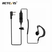 walkie talkie earpiece 2pin k plug with volume control ptt headset for kenwood retevis h777 rt22 baofeng 888s uv 5r uv 82 tyt