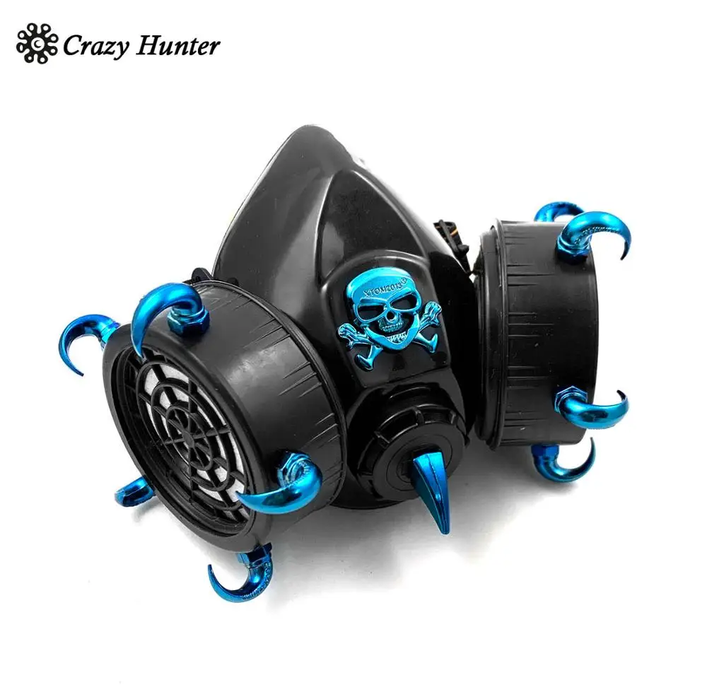 Маска в стиле стимпанк с очками Готическая маска шипами для косплея |