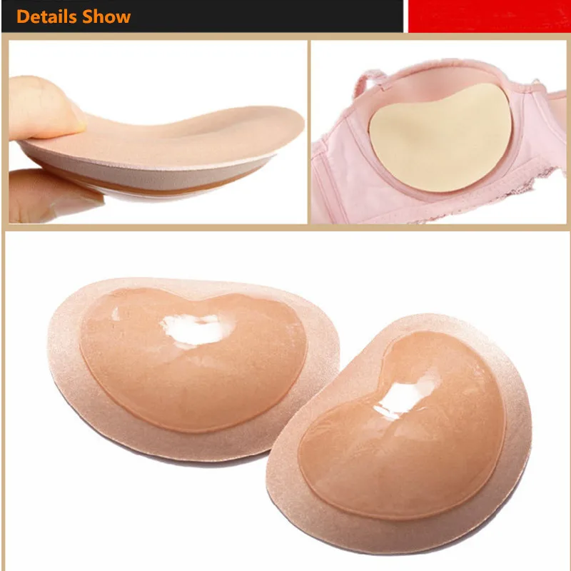 

Women's Invisible Padding Magic Bra Inserts Sponge Bra Breast Push Up Pads Swimsuit Silicone Bra Pad Nipple Cover Stickers Patch