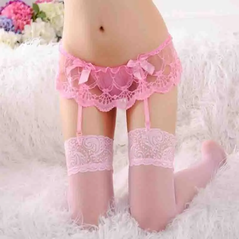 Сексуальный Пояс для чулок сексуальный кружевной прозрачный пояс многоцветный