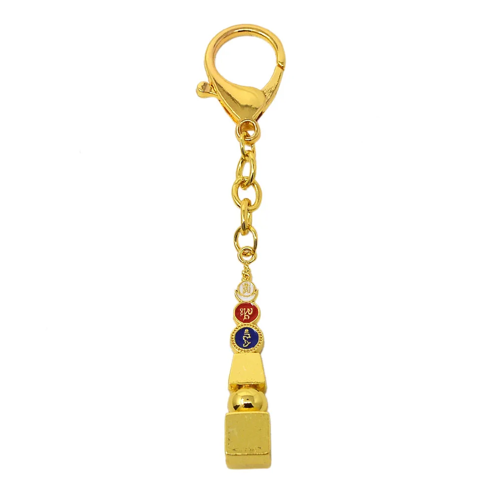 

Feng Shui Five Element Pagoda with OM AH HUM Keychain W4153