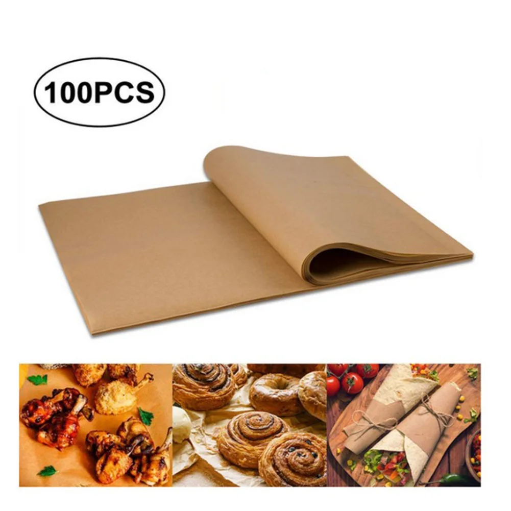 

100PCS Frying Pad Paper Oil Absorbing Barbecue Oil Filter Paper Absorbent Paper For Fried Food Kitchen Suppliesoil 30*40cm