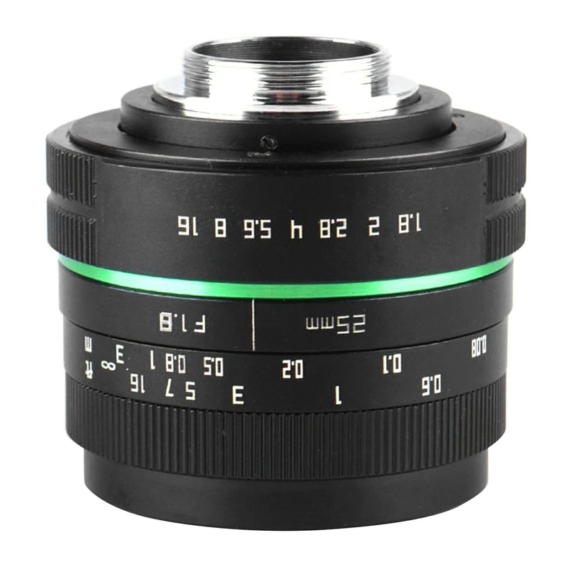 Объектив камеры 25 мм F1.8 APS-C CC ТВ кино объектив + C-FX переходное кольцо для мини