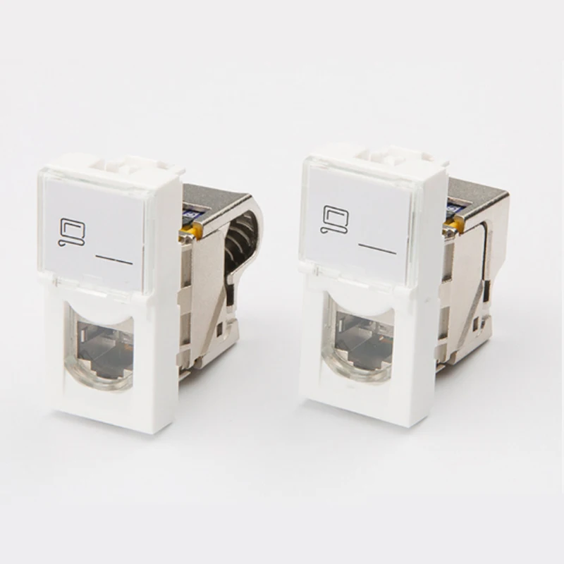 10 шт. Legrand стиль CAT6A RJ45 FTP keystone роторный CAT6A Экранированный модуль 76573