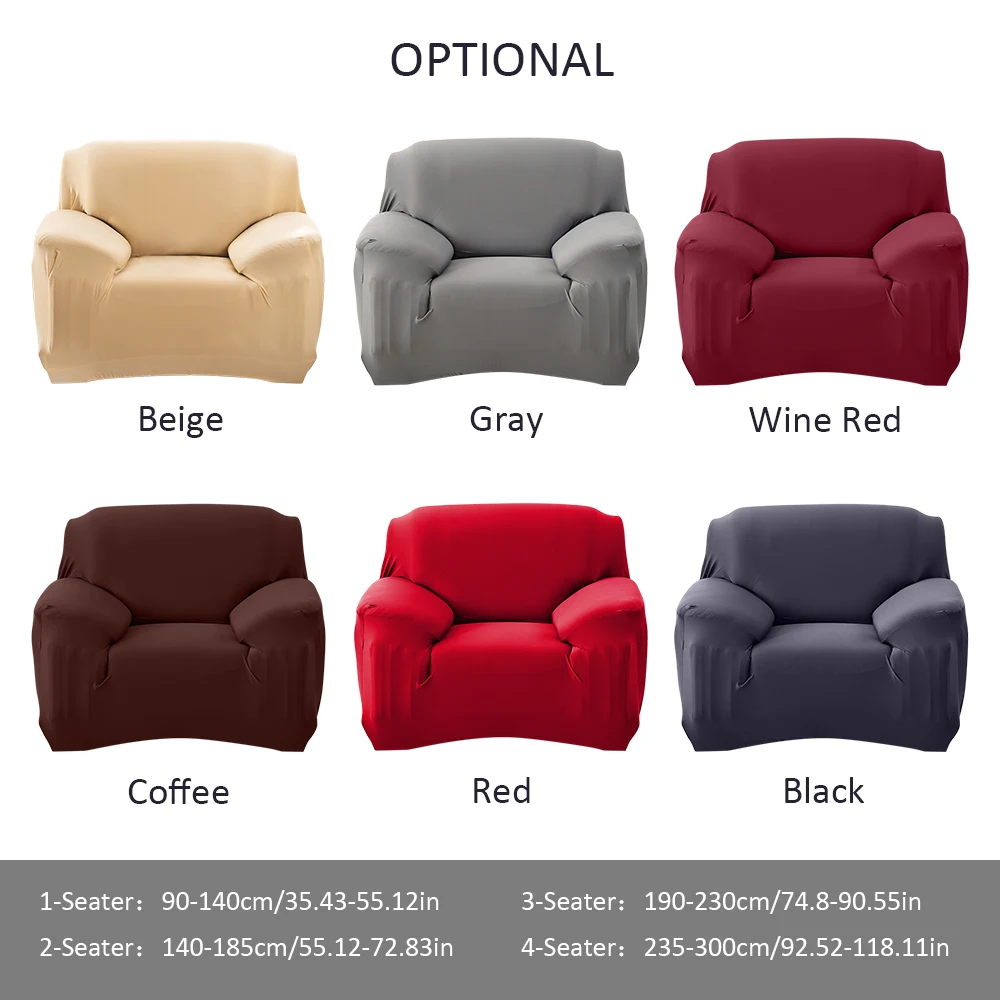 Hot Polyester Sofa Covers For Living Room Spandex Stretch Cover Strapless Slipcover Removable Washable Elastic | Дом и сад