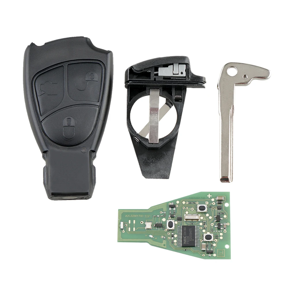 433 МГц 3 кнопки умный телефон замена автомобильного ключа подходит для Mercedes Benz B C E