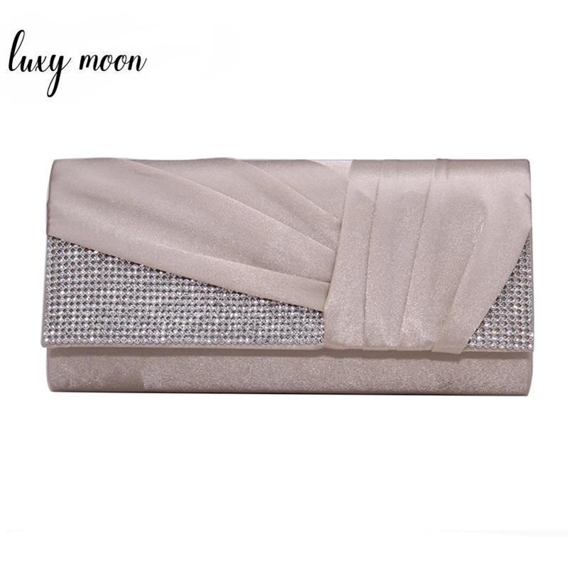 

Роскошный женский клатч Luxy Moon с кристаллами, вечерняя сумочка с кристаллами, Свадебный клатч, Роскошный кошелек на вечерние почке, ZD1803