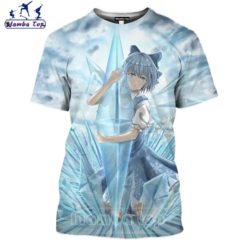 Топ Mamba для аниме-девушек Мужская модная 3D футболка японского проекта манга