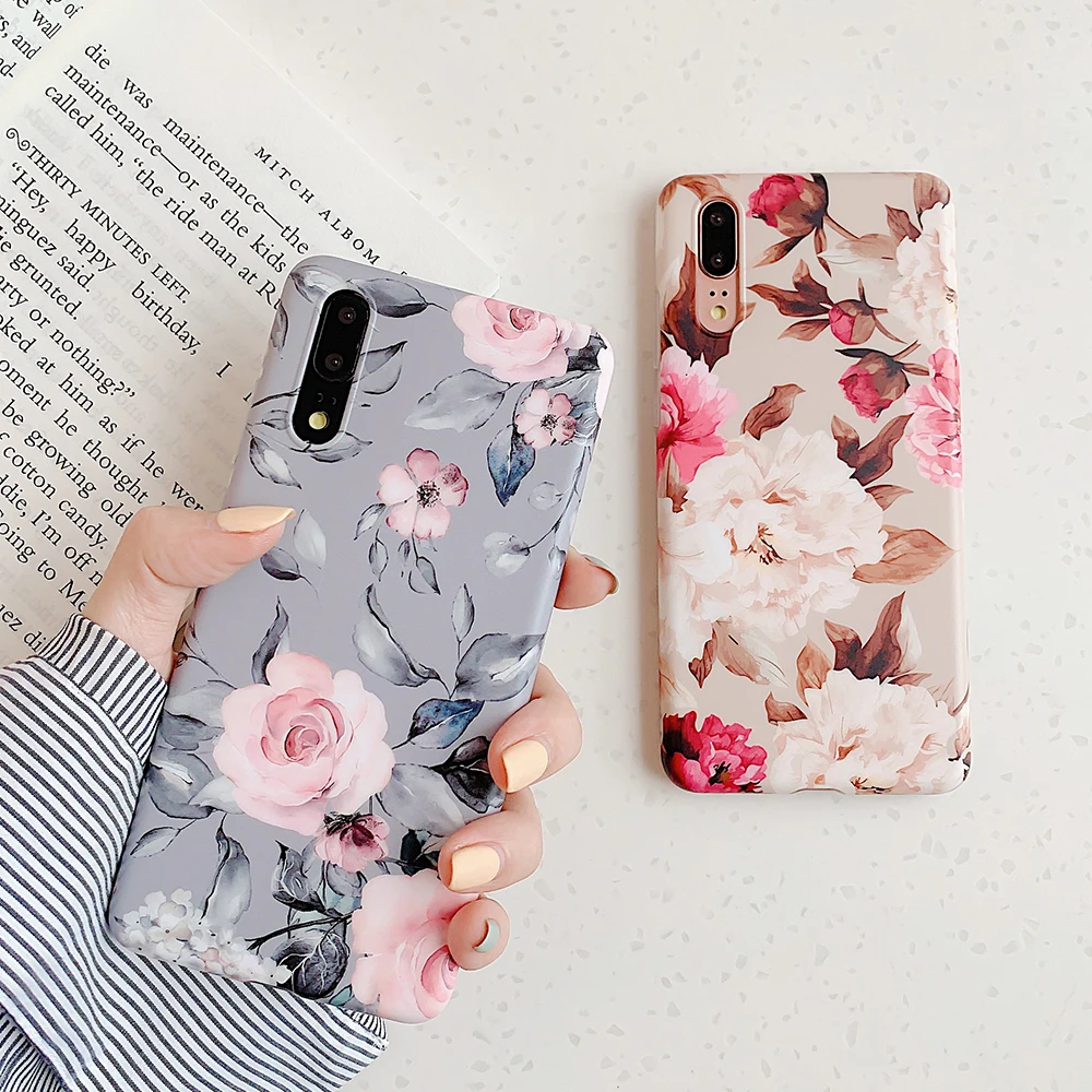Чехол для телефона LOVECOM для huawei mate 30 Lite P20 P30 Pro Lite mate 20 Lite Pro винтажный красивый цветок мягкий IMD полный корпус задняя крышка