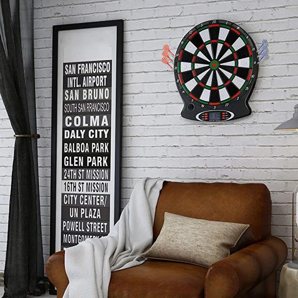 

Electronic Darts Target, Professional Darts with 6 Safety Darts