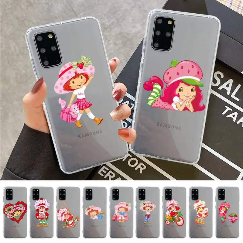 

FHNBLJ Strawberry Shortcake Phone Case For Samsung A 10 20 30 50s 70 51 52 71 4g 12 31 21 31 S 20 21 plus Ultra
