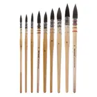 Кисть для акварельных красок ручной работы из беличьей шерсти