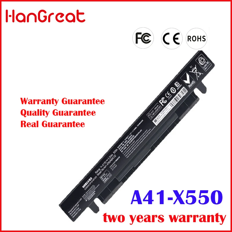 HanGreat Новый Батарея для Asus A41 X550 X550A A450 A550 F450 F550 F552 K550 P450 P550 R409 R510 X450 X550C