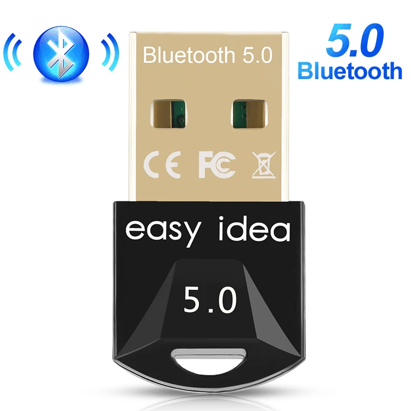 Bluetooth 5.0 Adapter Mini USB Bluetooth Dongle Computer USB Bluetooth Receiver Audio Music Blue Tooth 5.0 Transmitter For PC