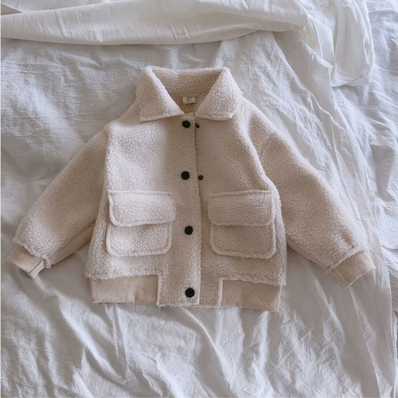 Mihkalev/осенние детские куртки для девочек однобортные и пальто с отложным