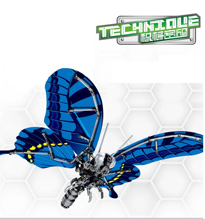 564 шт. искусственные насекомые DIY Красная стрекоза пчела строительные блоки