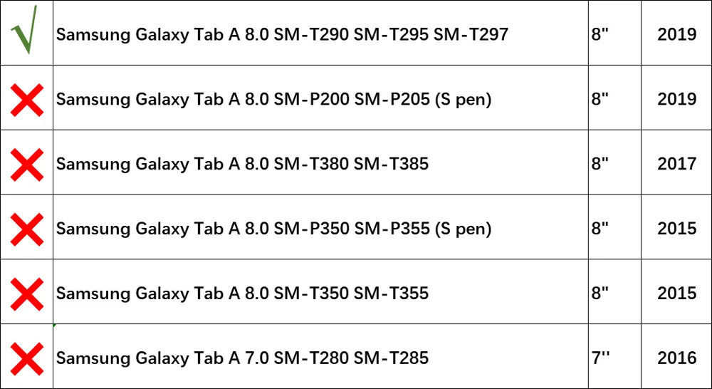 Чехол с принтом для samsung Galaxy Tab A 8,0 SM-T295 T290 T297 из искусственной кожи, умный чехол, 8,0 дюймов, прозрачные чехлы для планшетов