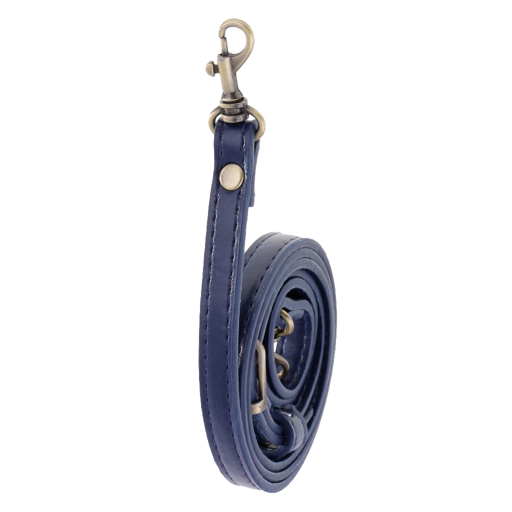 Adjustable PU Leather Crossbody Shoulder Bag Strap Handle Replacement Blue | Дом и сад