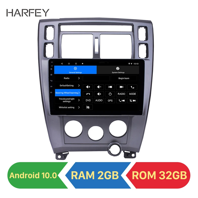 Автомагнитола Harfey для Hyundai Tucson мультимедийный плеер на Android 10 1 с экраном 0 дюйма GPS