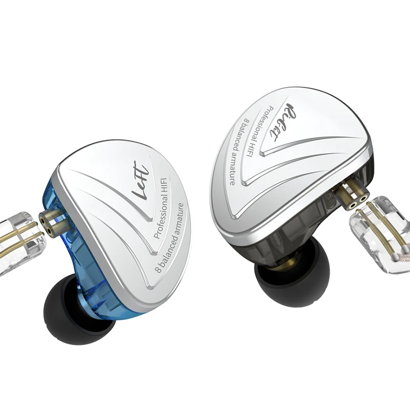 Внутриканальные наушники KZ AS16 8BA сбалансированные арматурные Hi Fi с монитором