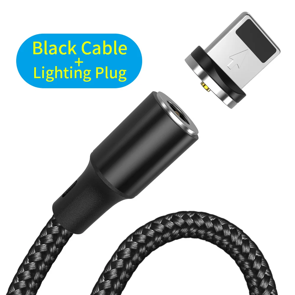 For iPhone cable YBD Магнитный кабель usb c кабель зарядное устройство для huawei Honor xiaomi redmi микро-usb-кабель для зарядки Шнур для iPhone samsung galaxy - Цвет: For iPhone cable