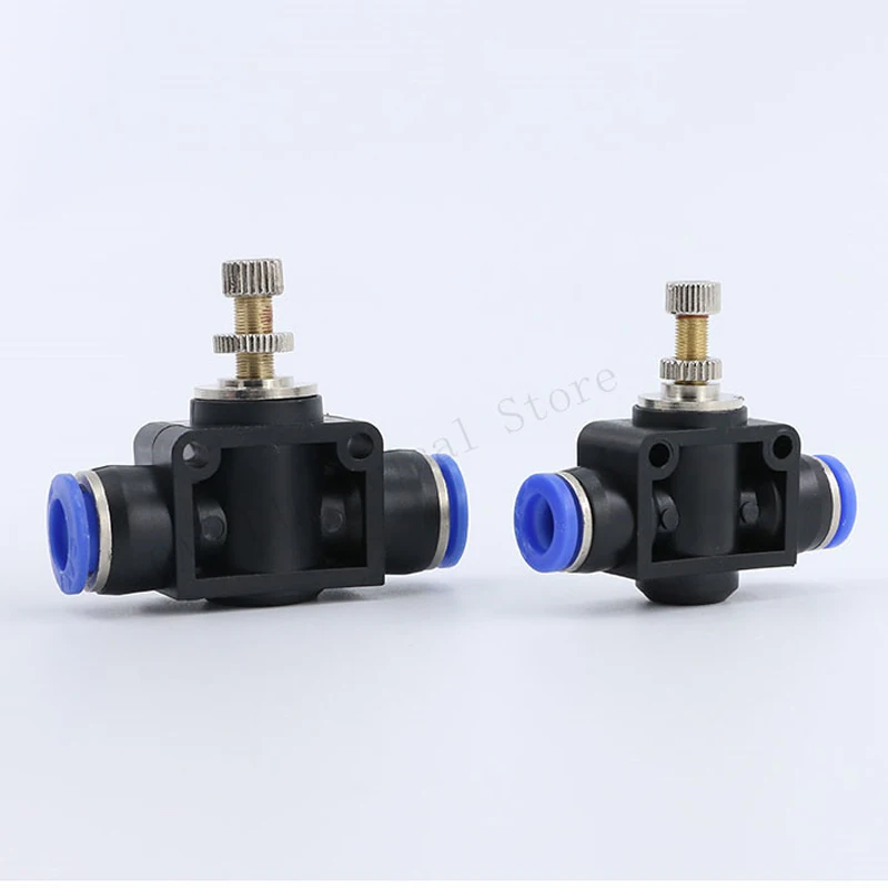

Free shipping throttle valve SA 4-12mm Air Flow Speed Control Valve Tube Water Hose Pneumatic Push In Fittings