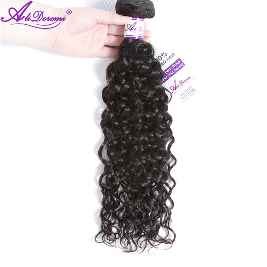 Бразильские волнистые волосы Alidoremi 100% человеческие пучки с бесплатным закрытием