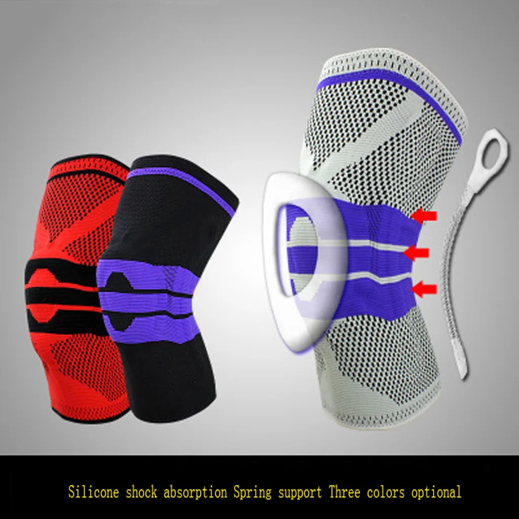 Эластичные дышащие спортивные наколенники для тренировок новые силиконовые