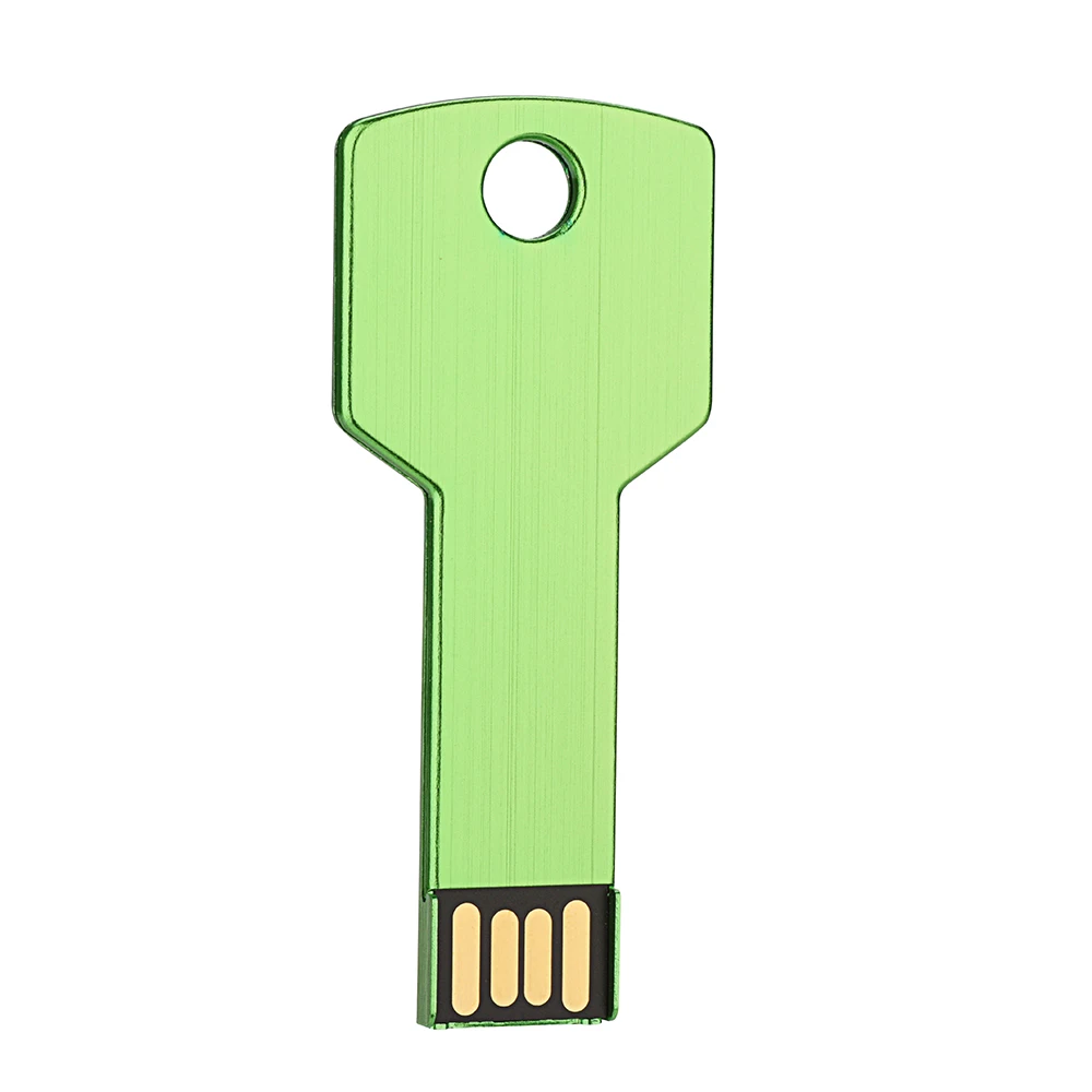 Металлический ключ USB флэш-накопитель 64 Гб фактическая емкость флешки 32 Гб U диск 2,0 128 ГБ 16 ГБ 8 ГБ 4 ГБ флеш-накопитель Memoria UsbCustom логотип