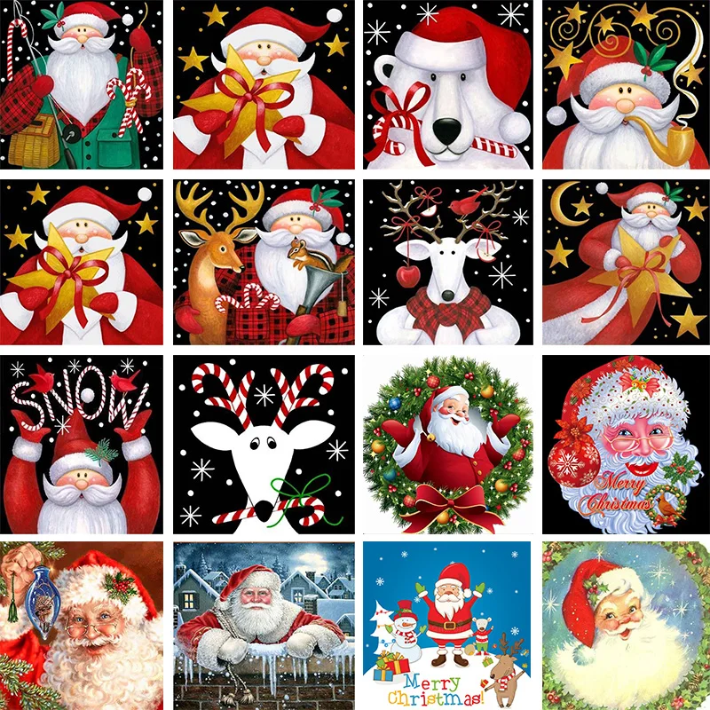 Рождественский подарок Diy алмазная живопись вышивка крестом карта снеговик