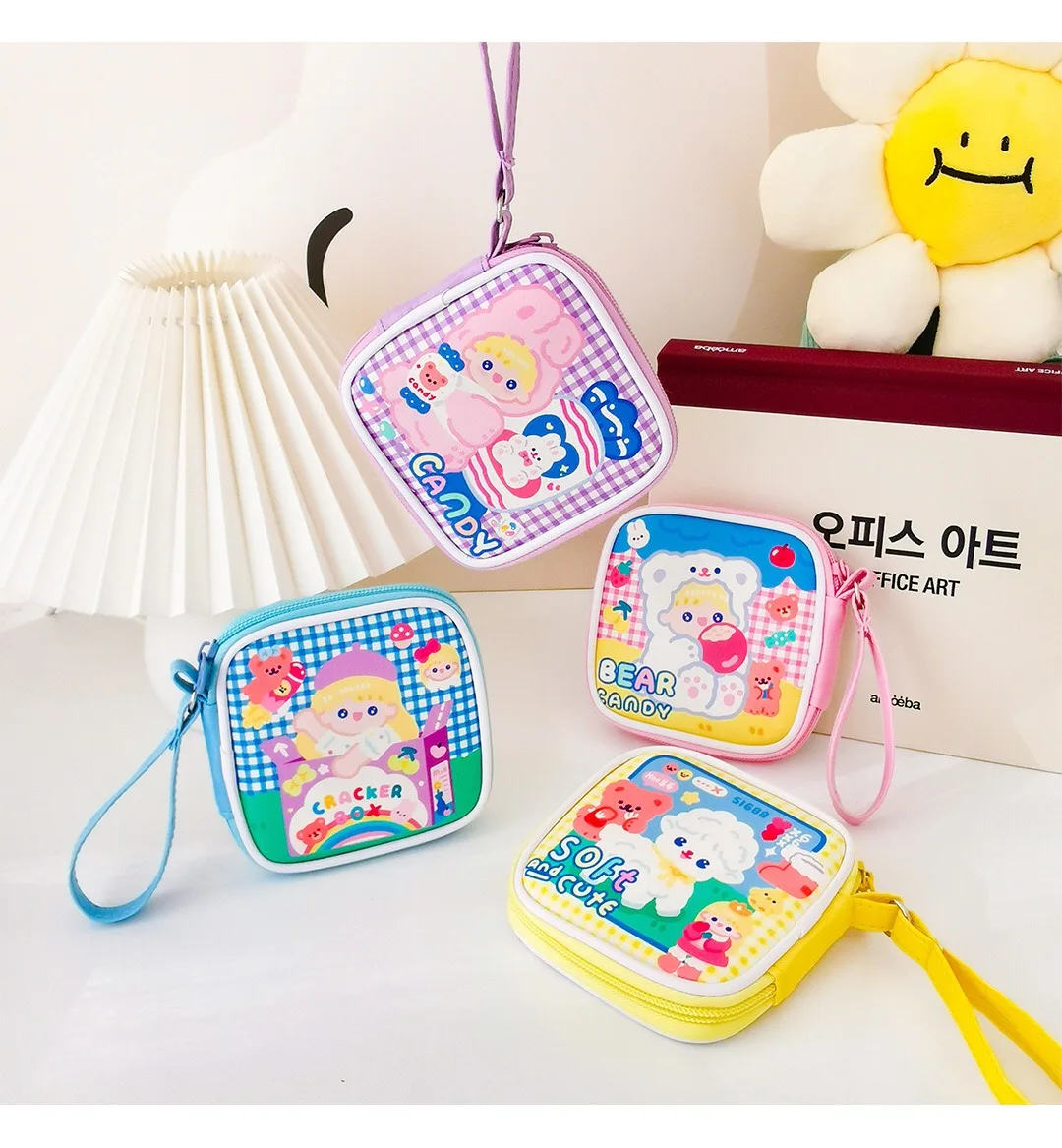 Bentoy Milkjoy Girls Earphone Case Cartoon Storage Bag Protective Headphone Earbud USB Cable Organizer Portable High Quality | Багаж и
