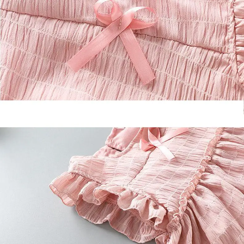 

Korean Baby Girls Dress 2021 Summer Lovely Princess Birthday Party Bow Ruffles Pancake Skirt Costume Toddler Infant Kids Clothes