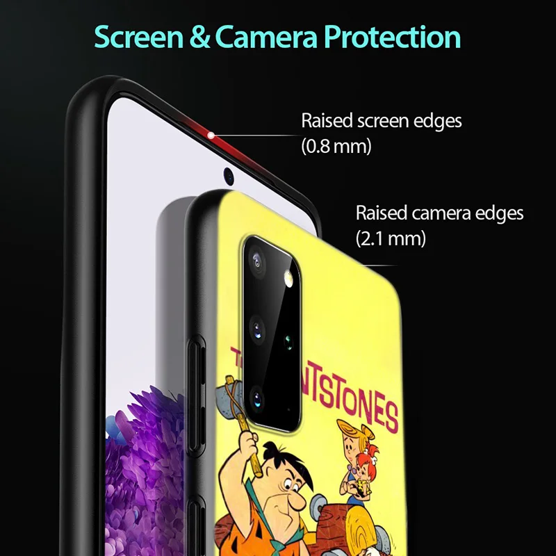 

Cartoon Funny Cute Fred Flintstone for Samsung Galaxy A12 S20 FE Plus Ultra Note 10 Lite A91 A71 A51 A42 A21S 5G Phone Case