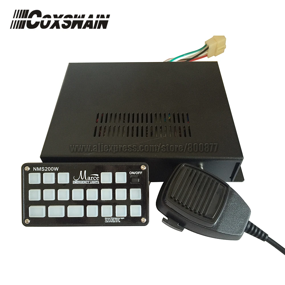 (NMS200W) Громкая Автомобильная сигнализация предупреждающая полицейская пожарная